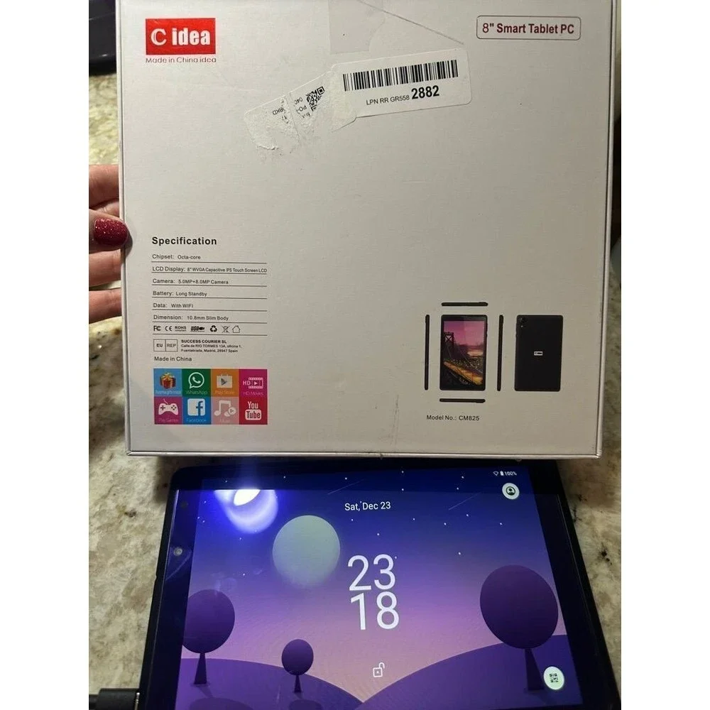 Cidea 8 inch Tablet PC Black New with Tags / Box
